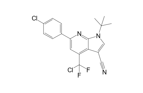 1-tert-Butyl-4-(chlorodifluoromethyl)-6-(4-chlorophenyl)-1H-pyrrolo[2,3-b]pyridine-3-carbonitrile