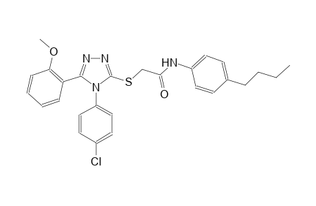N-(4-butylphenyl)-2-{[4-(4-chlorophenyl)-5-(2-methoxyphenyl)-4H-1,2,4-triazol-3-yl]sulfanyl}acetamide
