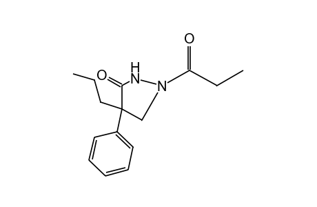 1-propionyl-4-phenyl-4-propyl-3-pyranzolidinone