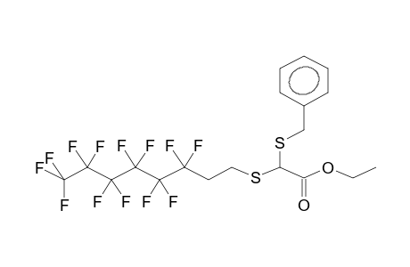 ETHYL ALPHA-(BENZYLTHIO)-ALPHA-(3,3,4,4,5,5,6,6,7,7,8,8,8-TRIDECAFLUOROOCT-1-YLTHIO)ACETATE