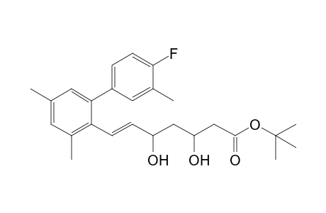 t-Butyl (E)-7-(4'-Fluoro-3,3',5-trimethyl[1,1'-biphenyl]-2-yl)-3,5-dihydroxy-6-heptenoate