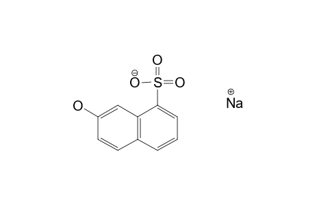 7-Hydroxy-1-naphthalenesulfonic acid, monosodium salt