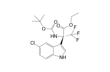 (R)-Ethyl 2-[(tert-butoxycarbonyl)amino]-2-(5-chloro-1H-indol-3-yl)-3,3,3-trifluoropropanoate