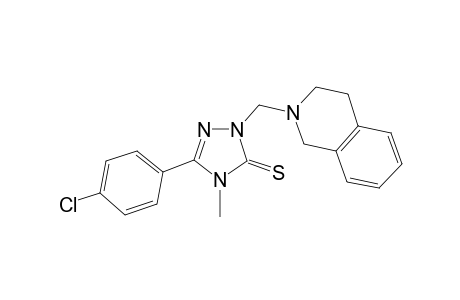 5-(4-Chlorophenyl)-2-(3,4-dihydro-1H-isoquinolin-2-ylmethyl)-4-methyl-1,2,4-triazole-3-thione