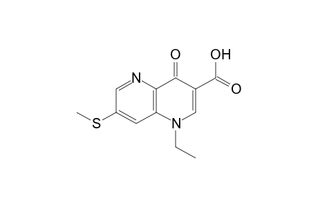 1,4-dihydro-1-ethyl-7-(methylthio)-4-oxo-1,5-naphthyridine-3-carboxylic acid