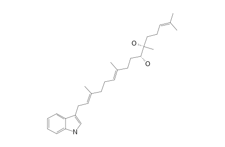 (6-S,7-R,10-E,14-E)-16-(1-H-INDOL-3-YL)-2,6,10,14-TETRAMETHYLHEXADECA-2,10,14-TIENE-6,7-DIOL