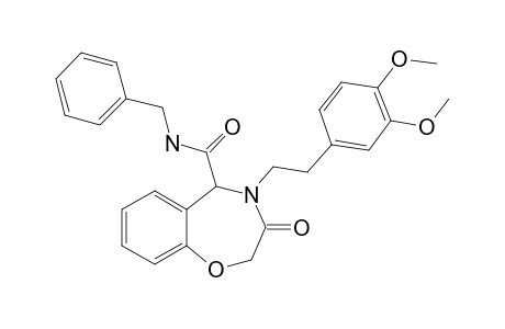 N-Benzyl-4-(3,4-dimethoxyphenethyl)-3-oxo-2,3,4,5-tetrahydrobenzo[F][1,4]oxazepine-5-carboxamide