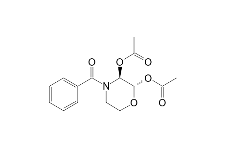 TRANS-2,3-DIACETOXY-4-BENZOYL-1-OXA-4-AZA-CYCLOHEXANE