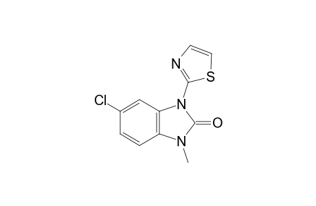 5-chloro-1-methyl-3-(2-thiazolyl)-2-benzimidazolinone