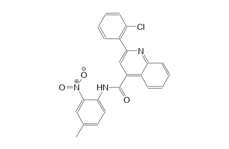 2-(2-chlorophenyl)-N-(4-methyl-2-nitrophenyl)-4-quinolinecarboxamide