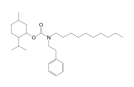 Carbonic acid, monoamide, N-(2-phenylethyl)-N-decyl-, menthyl ester