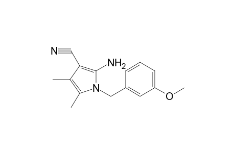 1H-Pyrrole-3-carbonitrile, 2-amino-1-[(3-methoxyphenyl)methyl]-4,5-dimethyl-