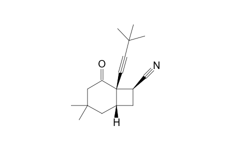 1-ALPHA,6-ALPHA-6-(3,3-DIMETHYLBUT-1-YNYL)-3,3-DIMETHYL-5-OXOBICYCLO-[4.2.0]-OCTANE-7-EXO-CARBONITRILE