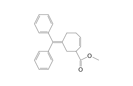 1-Cycloheptene-3-carboxylic acid, 5-(diphenylmethylene)-, methyl ester