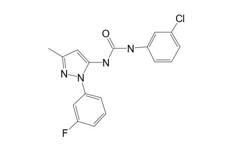 Urea, 1-(3-chlorophenyl)-3-[2-(3-fluorophenyl)-5-methyl-2H-pyrazol-3-yl]-