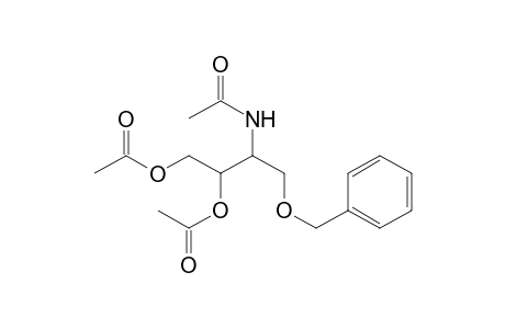 Acetamide, N-[2,3-bis(acetyloxy)-1-[(phenylmethoxy)methyl]propyl]-, (R*,R*)-