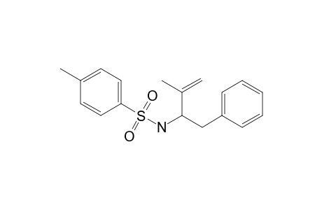 Benzenesulfonamide, 4-methyl-N-[2-methyl-1-(phenylmethyl)-2-propenyl]-, (S)-