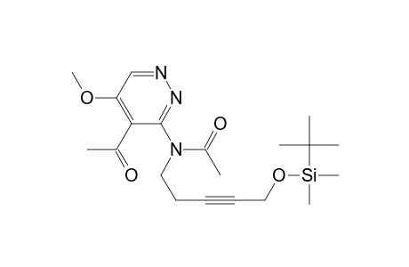 Acetamide, N-(4-acetyl-5-methoxy-3-pyridazinyl)-N-[5-[[(1,1-dimethylethyl)dimethylsilyl]oxy]-3-pentynyl]-