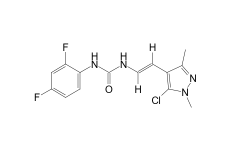 trans-1-[(2-(5-chloro-1,3-dimethylpyrazol-4-yl)vinyl]-3-(2,4-difluorophenyl)urea