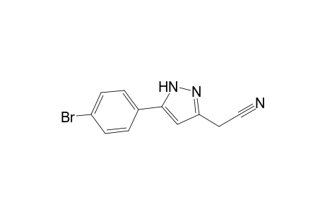 2-[3-(4-bromophenyl)-1H-pyrazol-5-yl]acetonitrile