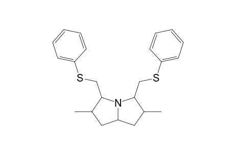 2,6-DIMETHYL-3,5-BIS-(PHENYLTHIOMETHYL)-PYRROLIZIDINE;MAJOR-ISOMER