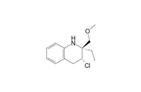 (2S*,3R*)-3-Chloro-2-ethyl-2-(methoxymethyl-1,2,3,4-tetrahydroquinoline