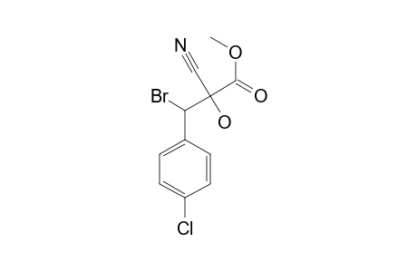 METHYL-3-BROMO-3-(4-CHLOROPHENYL)-2-CYANO-2-HYDROXYPROPANOATE