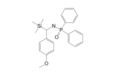 P,P-DIPHENYL-N-(1-TRIMETHYLSILYL-4-METHOXYPHENYLMETHYLENE)-PHOSPHINIC-AMIDE
