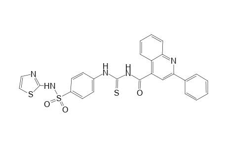 4-[({[(2-phenyl-4-quinolinyl)carbonyl]amino}carbothioyl)amino]-N-(1,3-thiazol-2-yl)benzenesulfonamide