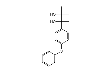 2-methyl-3-[(p-phenylthio)phenyl]-2,3-butanediol