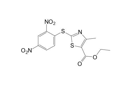2-[(2,4-dinitrophenyl)thio]-4-methyl-5-thiazolecarboxylic acid, ethyl ester