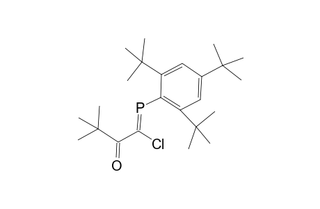 1-Chloranyl-3,3-dimethyl-1-(2,4,6-tritert-butylphenyl)phosphanylidene-butan-2-one