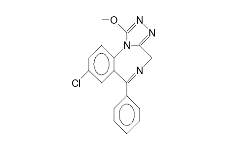 8-Chloro-1-methoxy-6-phenyl-4H-S-triazolo(4,3-A)(1,4)benzodiazepine