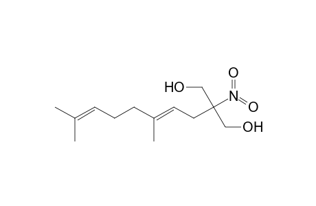 (E)-2-(Hydroxymethyl)-5,9-dimethyl-2-nitrodeca-4,8-dien-1-ol