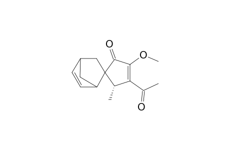 (5'R) spiro[Bicyclo[2.2.1]hept-2-ene-5,4'-1'-Acetyl-2'-methoxy-5'-methylcyclopenten-3'-one]