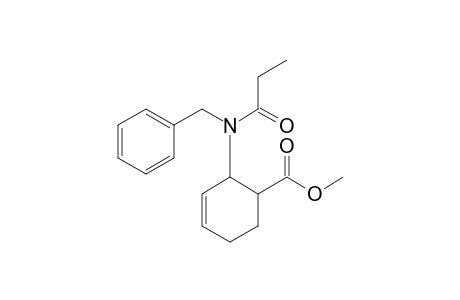 Methyl 2-[benzyl(propanoyl)amino]cyclohex-3-ene-1-carboxylate