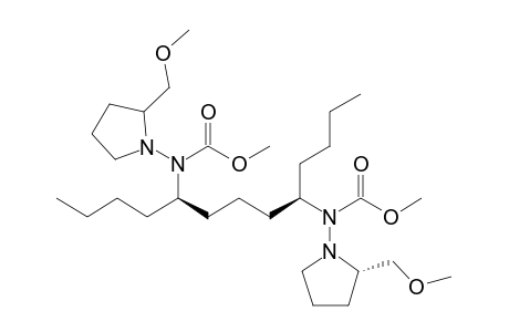 (1R,5R,2'S,2''S)-(-)N-{1-Butyl-5-[(2-methoxymethylpyrrolidine-1-yl)methoxycarbonylamino]nonyl}-N-(2-methoxymethylpyrrolidin-1-yl)methylcarbamate