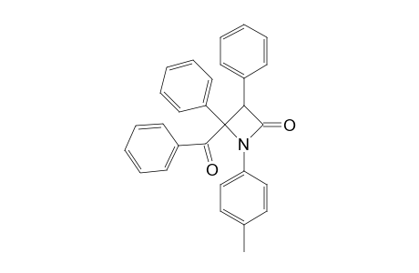 4-benzoyl-3,4-diphenyl-1-p-tolyl-2-azetidinone