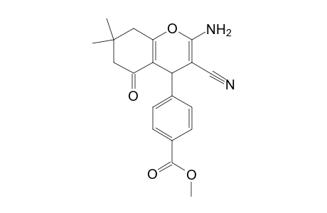 methyl 4-(2-amino-3-cyano-7,7-dimethyl-5-oxo-5,6,7,8-tetrahydro-4H-chromen-4-yl)benzoate