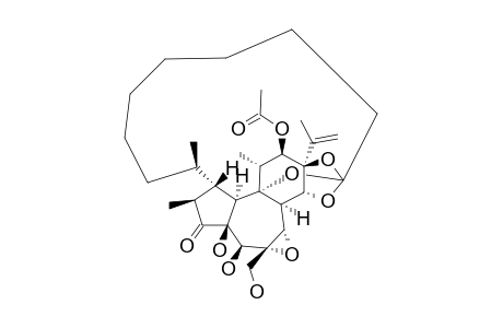 1,2-DIHYDRO-5-HYDROXY-9'-S-METHYL-6-ALPHA,7-ALPHA-EPOXY-12-BETA-ACETOXY-9,13,14-ORTHO-1-ALPHA-DECANOATE_RESINIFERONOL-10'-OIC_ACID