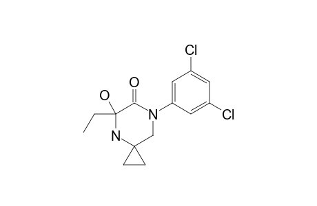 7-(3,5-DICHLOROPHENYL)-5-ETHYL-5-HYDROXY-4,7-DIAZASPIRO-[2.5]-OCTAN-6-ONE;MINOR-ISOMER