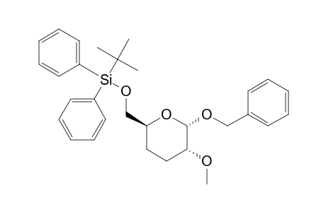 Benzyl 6-o-(tert-butyldiphenylsilyl)-3,4-dideoxy-2-o-methyl-.alpha.-D-erythro-hexopyranoside