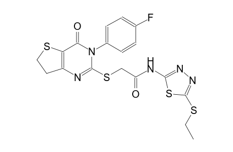 acetamide, N-[5-(ethylthio)-1,3,4-thiadiazol-2-yl]-2-[[3-(4-fluorophenyl)-3,4,6,7-tetrahydro-4-oxothieno[3,2-d]pyrimidin-2-yl]thio]-