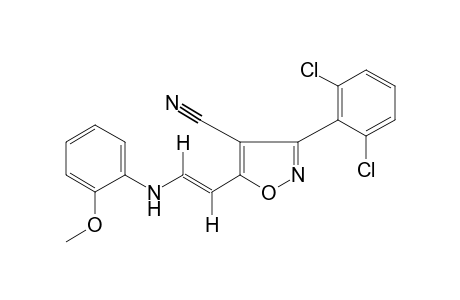 trans-5-[2-(o-ANISIDINO)VINYL]-3-(2,6-DICHLOROPHENYL)-4-ISOXAZOLECARBONITRILE