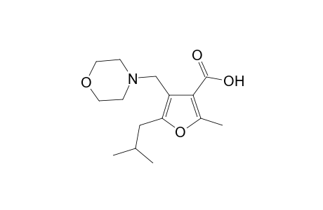 2-Methyl-5-(2-methylpropyl)-4-(4-morpholin-4-iumylmethyl)-3-furancarboxylate