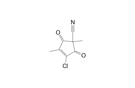 4-Chloro-2-cyano-2,5-dimethylcyclopent-4-ene-1,3-dione