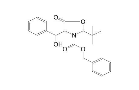 (phenylmethyl) 2-tert-butyl-5-oxidanylidene-4-[oxidanyl(phenyl)methyl]-1,3-oxazolidine-3-carboxylate