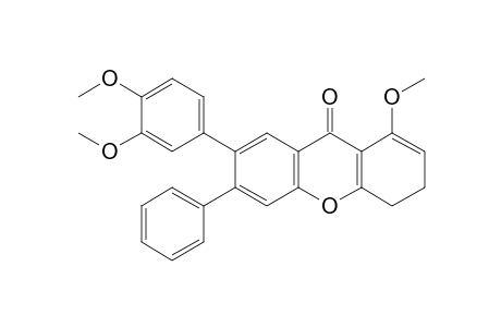 7-(3,4-Dimethoxyphenyl)-1-methoxy-6-phenyl-3,4-dihydro-9Hxanthen-9-one