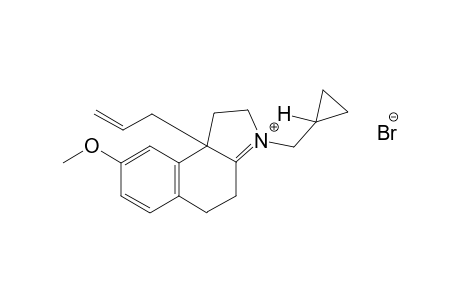 9b-allyl-3-(cyclopropylmethyl)-8-methoxy-2,4,5,9b-tetrahydro-1H-benz[e]indolium bromide
