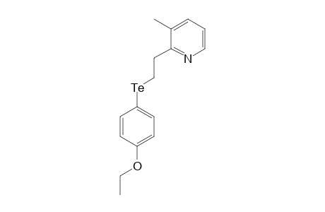 2-[2-(4-ETHOXYPHENYL)-TELLUROETHYL]-3-METHYL-PYRIDINE